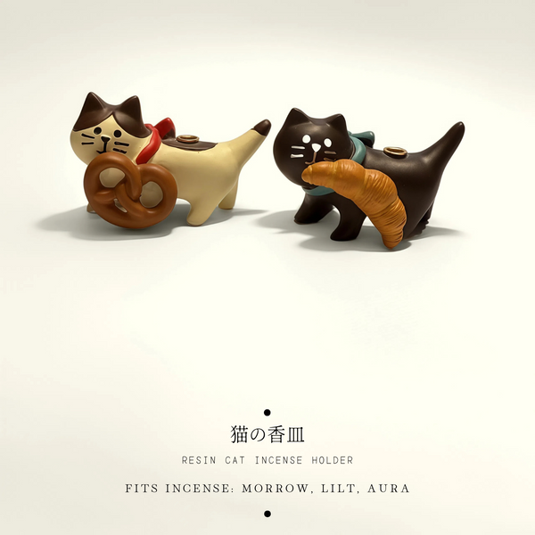 Resin Cat Incense Holder
