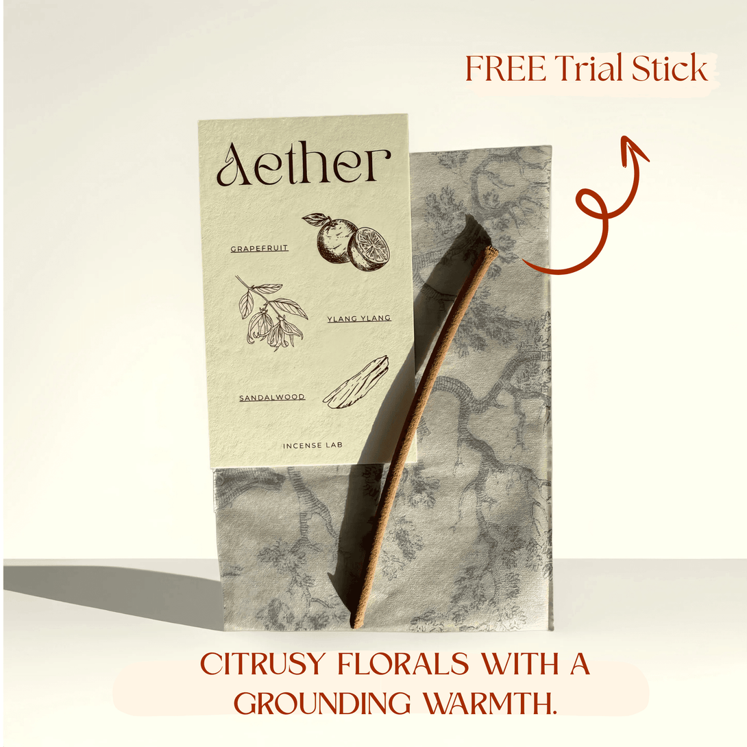 Aether – Grapefruit, Ylang Ylang & Sandalwood🌼🍊🪵 - incenselab.au