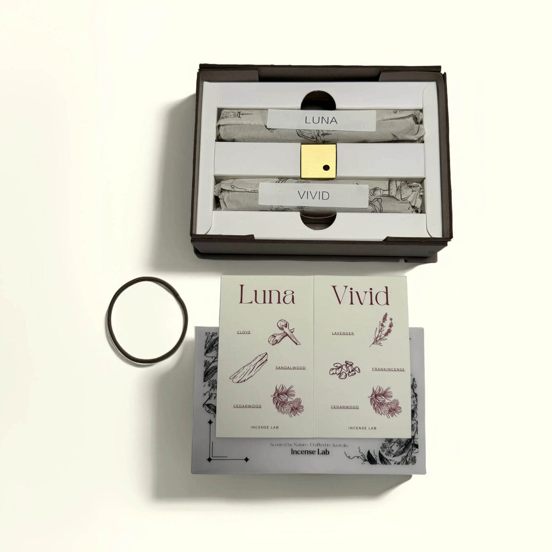 Natural Incense Duo – Calm Edition (Luna & Vivid) 🌙💜 - incenselab.au