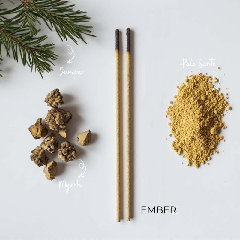 Ember – Palo Santo, Myrrh & Juniper ✨🌲 - incenselab.au