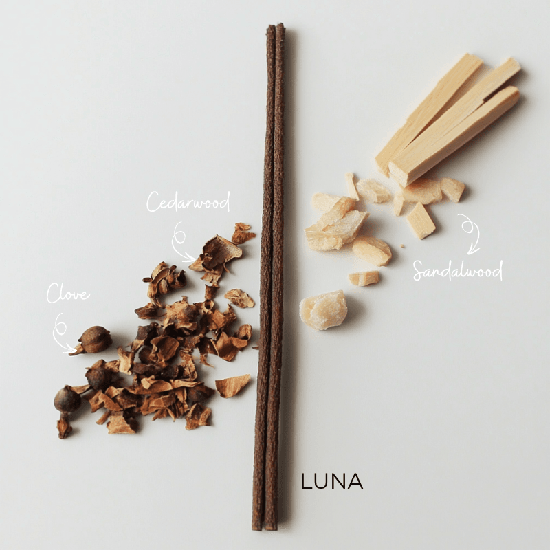 Luna – Clove, Sandalwood & Cedarwood 🌿🪵 - incenselab.au