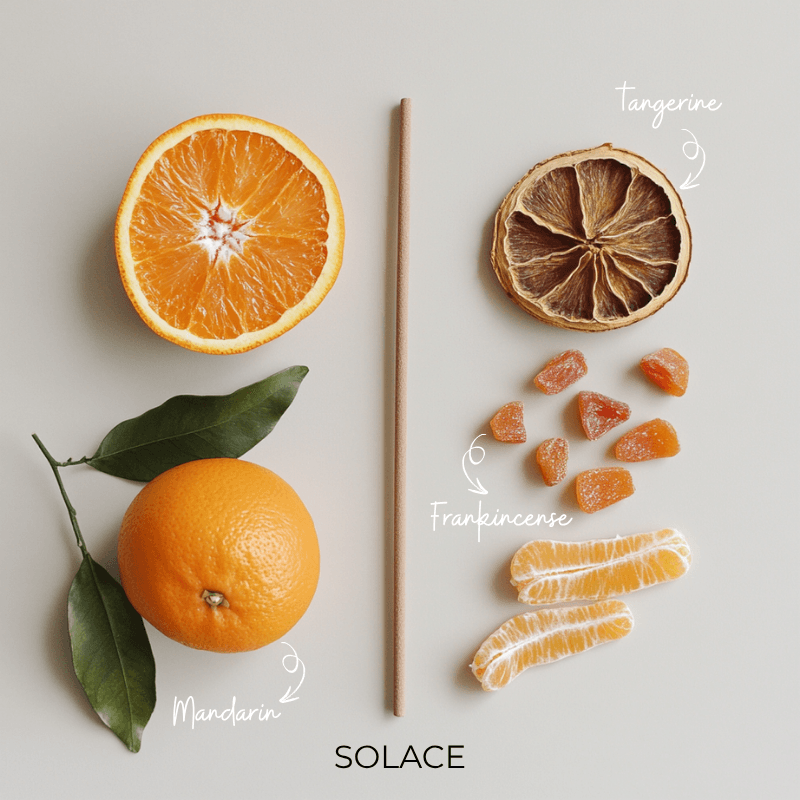 Solace – Mandarin, Tangerine & Cedarwood🍊🍊🌳 - incenselab.au