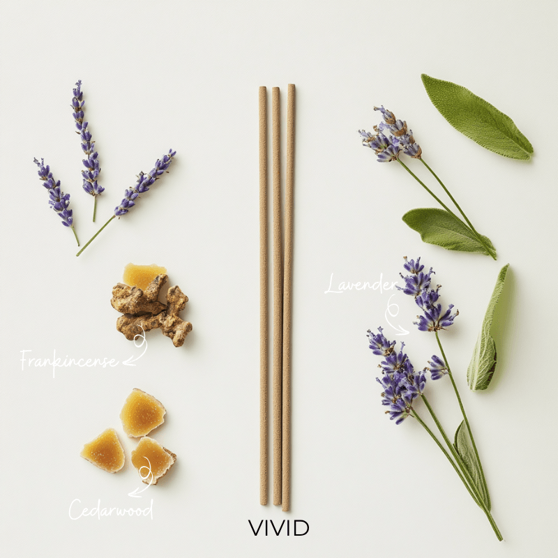 Vivid – Lavender, Frankincense & Cedarwood💜🪔 - incenselab.au