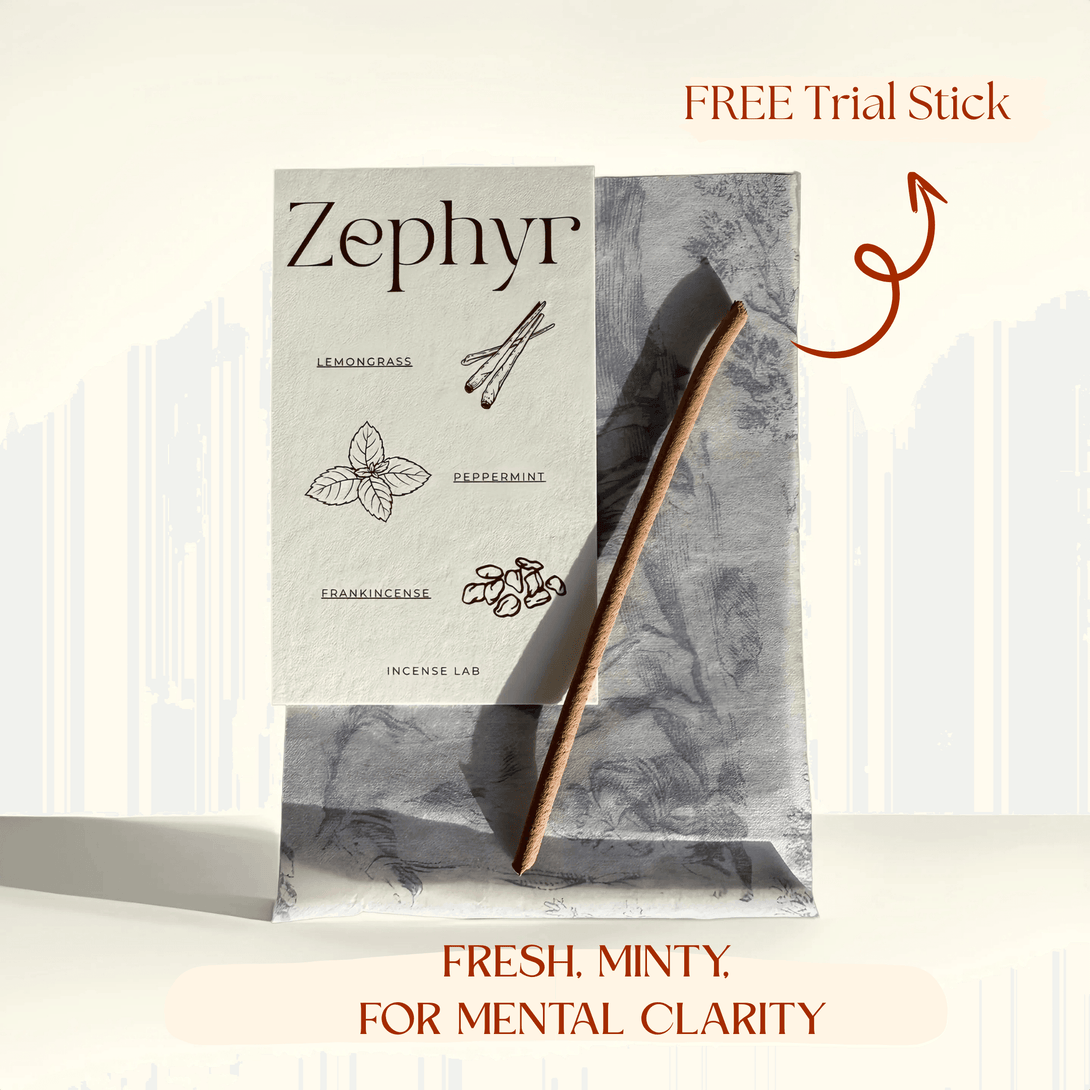 Zephyr – Lemongrass, Peppermint & Frankincense🍋🪔 - incenselab.au